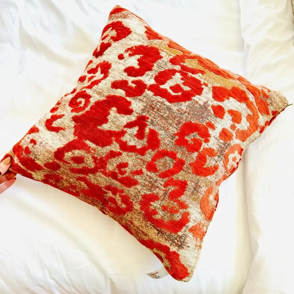 NEWPORT HOME Rust Red Burnt Orange Tan Textured Pillow Case Sham 18